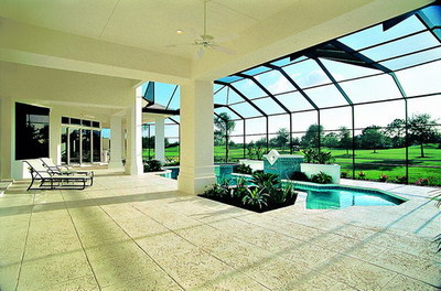 彩色混泥土壓花藝術(shù)地坪 - 地面鋪裝 - 上海九弓實業(yè) - 中華園林網(wǎng)